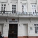 Five storey neoclassical cornerhouse. Now, the Metropolitan Police Directorate offices. Memorial plaques. Listed monument ID 416 - Budapest District V., Akadémia St. 1., Vigyázó Ferenc St. 2